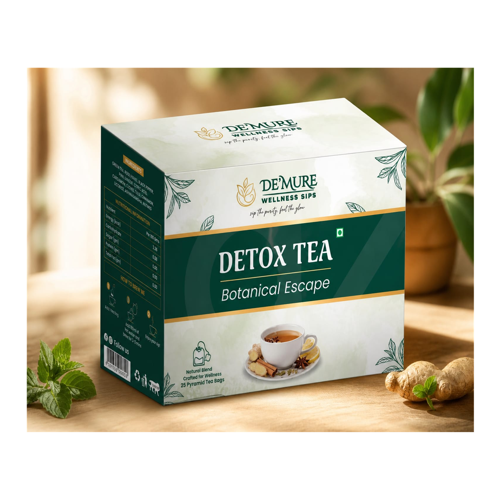 De’Mure Pure Botanical Detox Tea